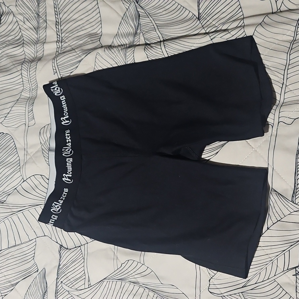Rowing Blazers Black Biker Shorts SMALL